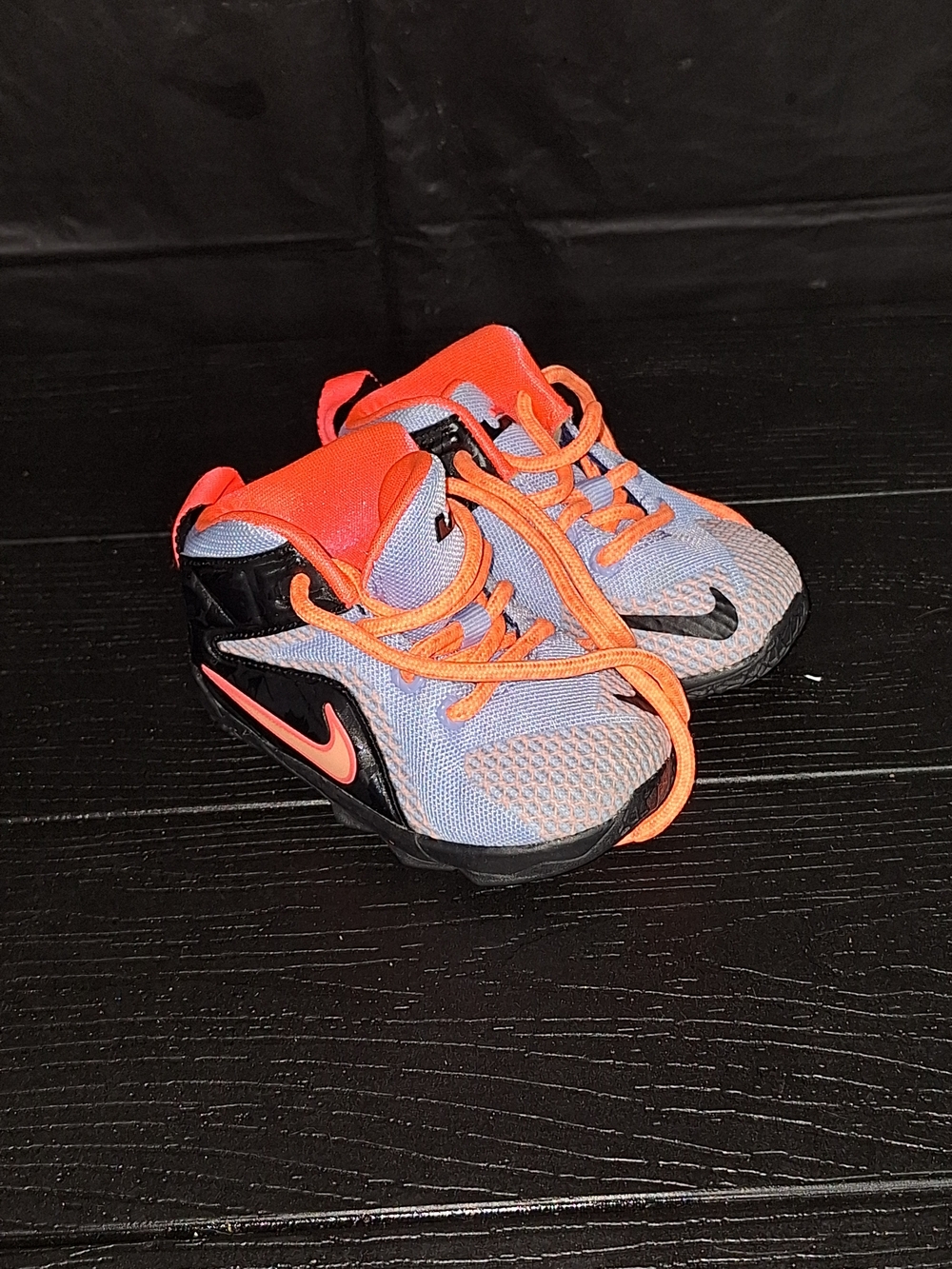 Nike Jordan Babys' Orange and Gray Athletic Sneakers Sz 5c